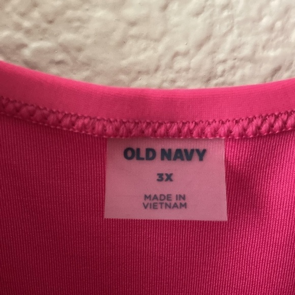 Old Navy Pink One Piece Swimsuit Plus Size 3X Barbie Barbiecore A16 - Picture 3 of 9